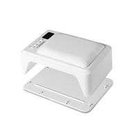 Lampe à ongles à LED UV 2 en 1 personnalisée avec accoudoir Confortable coussin à main en cuir PU Lampe à ongles Light Pro Cure Polish Gel Nail UV Lamp