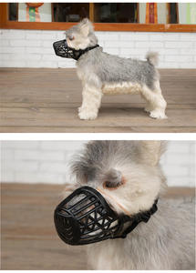 Bozal ajustable para perros, disponible en varios tamaños, negro y beige, venta al por mayor - Product Image 4