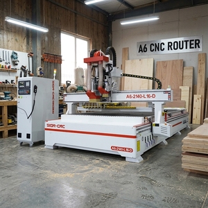 Router CNC ATC con un Solo Husillo, Control Syntec, Cabezal de Perforación y Mandrinado de Alta Velocidad para Fabricación de Muebles y Gabinetes de Madera - Product Image 1