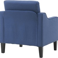 Style nordique canapé simple couleur unie petite unité canapé fauteuils tissu bleu marine meubles de salon