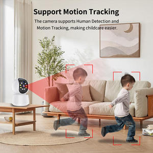 Caméra de sécurité domestique <span class=keywords><strong>WiFi</strong></span> 1080p, surveillance, babyphone, détection de mouvement, suivi intelligent, audio bidirectionnel, vision nocturne, télécommande - Product Image 4