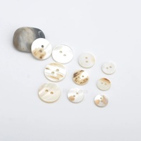 Boutons en nacre naturelle véritable 10mm/11.5mm/12.5mm/15mm/18mm/20mm/25mm à 2 trous plats, écologiques, sans nickel, naturels