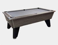 Table de billard française Bojue de 8 pieds, table de bar, club, haute vitesse, feutre de laine, poches en cuir, ardoise en marbre, fonctionnement à pièces, pieds en bois massif