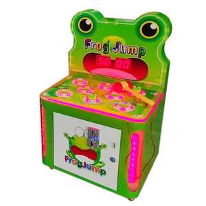 Gioco Arcade Acchiappa la Talpa a Gettoni per Bambini con Martello e Rilascio Ticket Frog Jump - Product Image 5