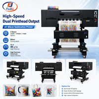 Printer Sublimasi Termal Dual-Head A1 60cm Baru Langsung dari Pabrik, Head XP600/I1600/I3200, Otomatis Penuh, Pencetakan HD Cepat, Garansi 1 Tahun