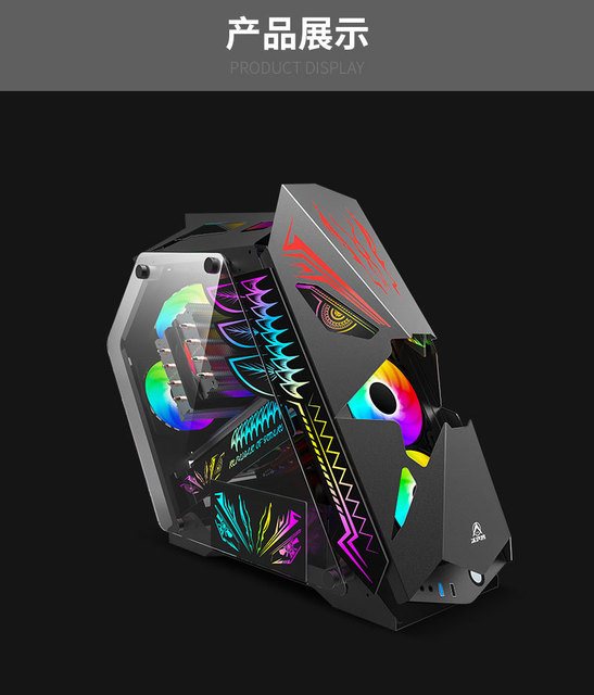 Factory Outlet Hot Sales Tempered Glass  Mid-tower Main Box Gaming Desktop Computer Case