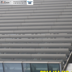 Persiana Solar Horizontal Moderna de Aleación de Aluminio con Forma Ovalada para Uso Exterior en Salidas de Metro - Product Image 4