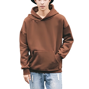 เสื้อฮู้ดดี้ดีไซน์เอง 500gsm หนานุ่ม ทรงโอเวอร์ไซส์ สไตล์ฮิปฮอป ผ้าฝ้าย 100% หนา น้ำหนักมาก เสื้อฮู้ดดี้ผู้ชายแบบสวมหัว - Product Image 4