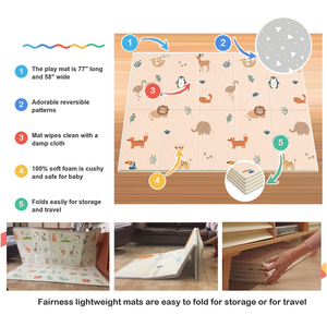 <span class=keywords><strong>Tapis</strong></span> de jeu pour bébé en XPE écologique, <span class=keywords><strong>grand</strong></span>, doux, de 2 cm, avec motifs d'alphabet et de chiffres, pour l'apprentissage des nourrissons et des tout-petits - Product Image 3