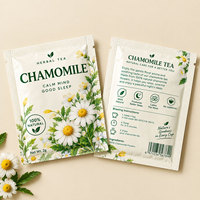 Sachets d'emballage en papier kraft brun plat, scellés thermiquement sur trois côtés, en feuille d'aluminium, pour thé et café, 10g, 20g, 30g, 50g
