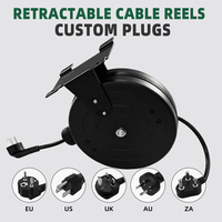 Enrouleur de câble rétractable automatique industriel Mella, certifié IEC/BS, fil SJTW, 1-10M, 220V, 100W-5000W, utilisation pour appareils électroménagers haute puissance