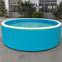 Piscine gonflable extérieure de 6,6 pieds sur 4 pieds de profondeur pour adultes et familles