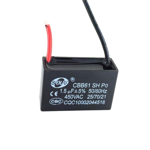 Condensateur AC Powerway CBB61 450V 4µF, boîtier DIP 10x10x20mm, -20~+85°C, tolérance 5%, personnalisable pour le démarrage de moteurs de ventilateurs et de câbles - Product Image 4