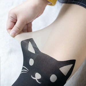 Pantimedias de Alta Calidad con Estampado de Gato de Dibujos Animados, Pantimedias Sexys Personalizadas para Mujer, Medias de Moda para Chicas - Product Image 6