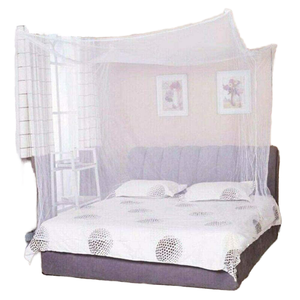 <span class=keywords><strong>Moustiquaire</strong></span> portable à 4 coins, baldaquin en dentelle de princesse pour lit, tailles complètes, blanc, décoration intérieure, tentes moustiquaires pour bébés - Product Image 1