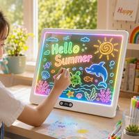 Tableau à dessin LED acrylique pour enfants, jouet éducatif très populaire
