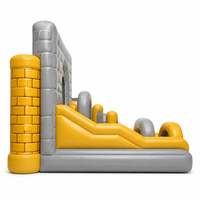 Estructura de Juego Inflable IPS Ninja the Bank, Material de PVC, para Uso Comercial y Doméstico en Exteriores