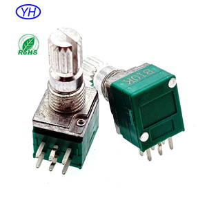 Réostat amplificateur audio-vidéo professionnel 10k 50k 100k 500k, potentiomètre double 6 broches 10k 10k Alps RK097 Alpha RV09 - Product Image 2