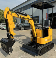 Mini-excavatrice hydraulique sur chenilles pour usage domestique, prix d'usine, petite pelle avec certification EPA / Euro 5