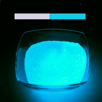 Pigment en poudre inorganique luminescent UV à base d'aluminate de strontium blanc, vert et bleu pour le visage et le corps, effet phosphorescent dans le noir