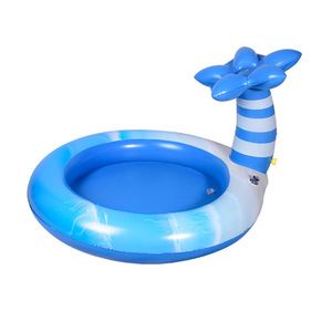 Piscina inflable con diseño de palmera, piscina de PVC para jugar al aire libre para niños, uso doméstico - Product Image 1