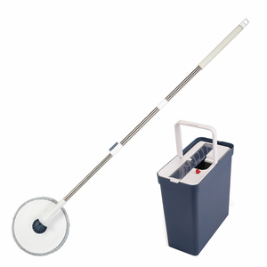 Smart Spinning Mop Bucket Spinning Mop Bucket Floor Cleaning System Spinning Wet&Dry Lazy Flat Mop Bucket Plastic