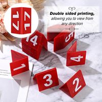 Numéro de table en acrylique personnalisé pour banquet de mariage