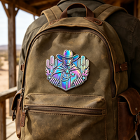 Promotion : Épingles en métal irisé, badges, épingles en émail arc-en-ciel, plaques de cowboy, personnages de dessins animés tendance, personnalisables avec LOGO, vente en gros