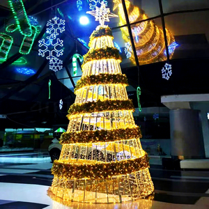 Décoration lumineuse de Noël en métal pour l'extérieur avec éclairage LED pour projets paysagers commerciaux - Product Image 1