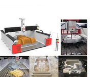 Eps cnc coupe-mousse cnc routeur de coupe de mousse mousse EPS fraiseuse à bois 3d faisant la sculpture moule machine