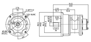 Motor Neumático de Aire 8AM-F114.3-158, Motor de Accionamiento Neumático - Product Image 6