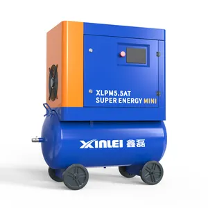 99.8% di filtrazione 2.2kw-5.5kw Multi funzione di risparmio energetico industriale Mini compressore d'aria a vite