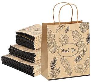 Bruine <span class=keywords><strong>kraft</strong></span> papieren tas op maat, hoogwaardig, met handvat, groothandel, winkel tas voor bedrijven, <span class=keywords><strong>kraft</strong></span> papieren tas - Product Image 3