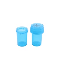 Flacons en plastique ambre bleu de qualité alimentaire de 6 et 8 drams, réversibles et à sécurité enfant, pour pilules pharmaceutiques