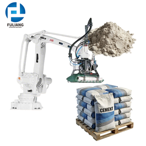 Palettiseur robotique industriel pour granulés de bois, empileur de sacs de 35-50 kg avec pince amortissante, machine de palettisation - Product Image 5
