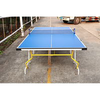 Table de ping-pong pliable et portable, modèle standard pour la maison, pour le loisir et l'entraînement, construction en MDF