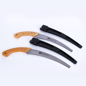 Curved Handle Pruning Saw 350mm High Carbon Steel Blade With Sheath For Woodworking And Garden Use - Product Image 3