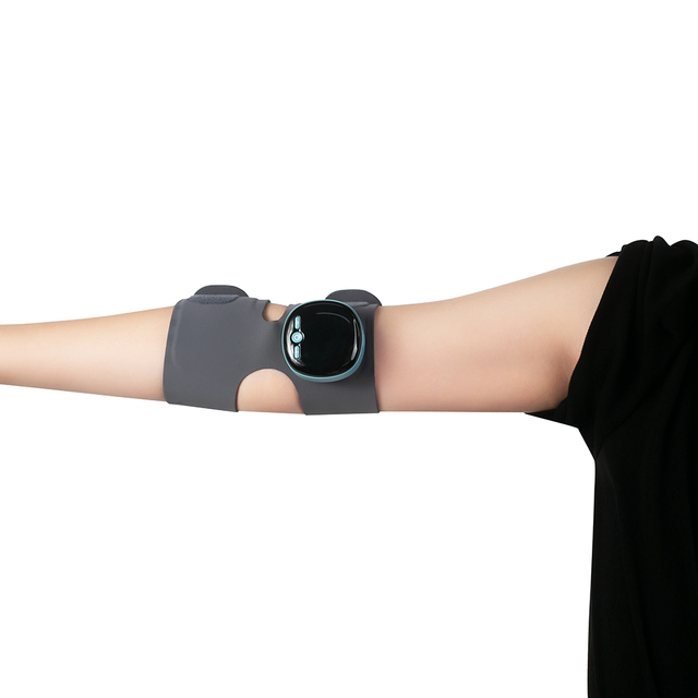 Electric EMS TENS Sports Injury Recovery Arm One Size Fits Most Adjustable Elbow Support Soft Inner Fabric USB Rechargeable