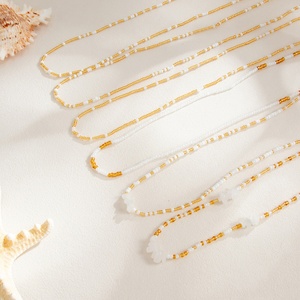 Ensemble de chaînes de taille et de ventre superposées style bohème pour femmes, avec perles de rocaille multicolores et pierres, bijoux de corps vintage pour festival et accessoires de vacances - Product Image 6