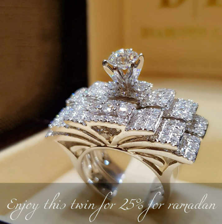Shop Our Luxury Wedding Rings - Shiny Diamond Bling