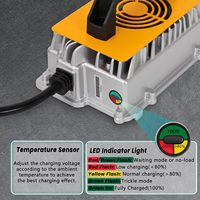 Chargeur de batterie pour chariot élévateur électrique 24V 30A - Chargeur intelligent 24V 30A 1250W pour transpalette, autolaveuse, voiturette de golf