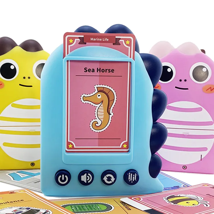 Baby English Language Learning Toy Tablet Volcabulary Audio Electronic Flash Cards For Kids
