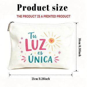 Flat Cosmetic & Toiletry Suitable for <b>Travel</b>, Birthdays <b>Gift</b> Pouch for Mom Fashionable <b>Gift</b> with Slogan - Product Image 3