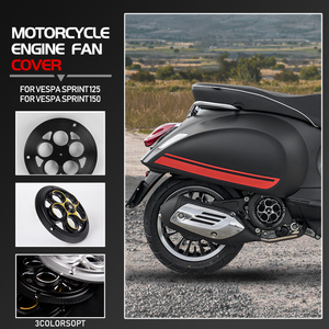XXUN couvercle de moteur de moto protecteur de ventilateur de radiateur pour <span class=keywords><strong>Piaggio</strong></span> <span class=keywords><strong>Vespa</strong></span> Sprint Primavera 150 125 2013-2021 accessoires - Product Image 2