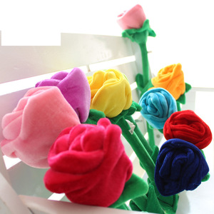 Peluche <span class=keywords><strong>de</strong></span> Rosa <span class=keywords><strong>de</strong></span> 30 cm (12 Pulgadas) para el Día <span class=keywords><strong>de</strong></span> San Valentín, Adorable Peluche <span class=keywords><strong>de</strong></span> Rosa Suave y Colorido, Lazo para Cortina, Ramo <span class=keywords><strong>de</strong></span> Flores, Regalo, Muñeco <span class=keywords><strong>de</strong></span> Peluche - Product Image 6