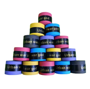 Nouvelle Bande de Prise de Main (Overgrip) Personnalisée de Haute Qualité à Prix Abordable pour <span class=keywords><strong>Badminton</strong></span>, Tennis et Padel - Noir - Product Image 1