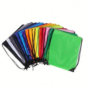 Sac à dos en polyester avec cordon de serrage, sac promotionnel pour événements, sac de sport avec impression pour la natation, la gym, les voyages, logo personnalisé - Product Image 3