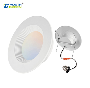 Hoa Kỳ Phổ Biến 5/6 Inch 15W Trang Bị Thêm Đèn Downlight Thay Đổi Độ Sáng Với Tp24 <span class=keywords><strong>E26</strong></span> Kết Nối <span class=keywords><strong>LED</strong></span> Downlight Có Thể Đèn Cho Trần - Product Image 1