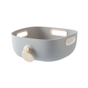 Nouveauté 2023 : Panier filtrant carré moderne en plastique PP coloré, écologique et compatible lave-vaisselle pour évier de cuisine - Product Image 2