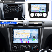 DVD Player Mobil Android BHNEW, Radio Mobil untuk BMW Seri 1 E81 E82 E87 E88 2004-2012 Manual A/C CarPlay Navigasi GPS DSP